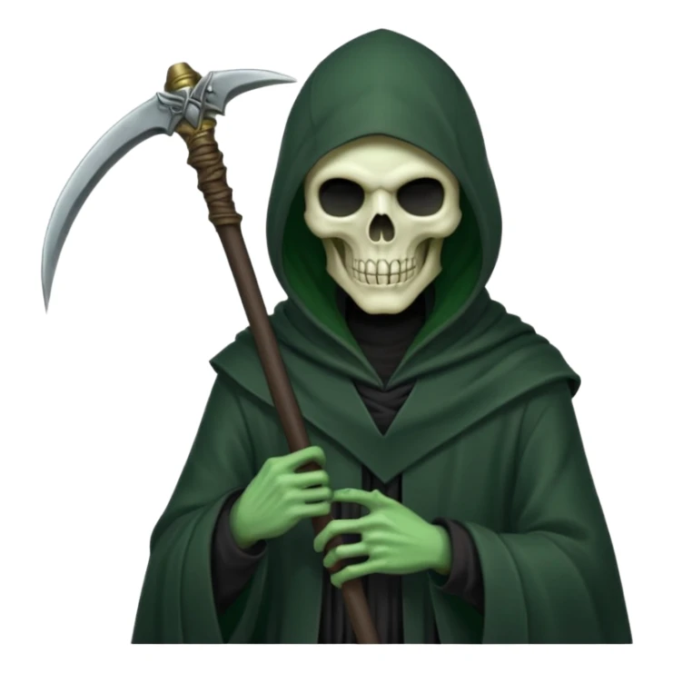 Contemplting reaper in the same form as Evil Kermit's Do It meme sticker