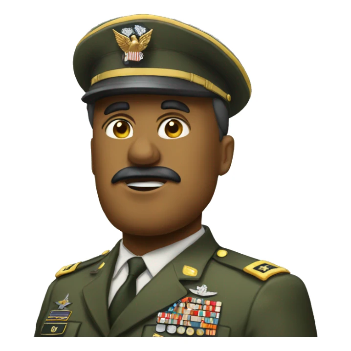 general of army usa angry sticker