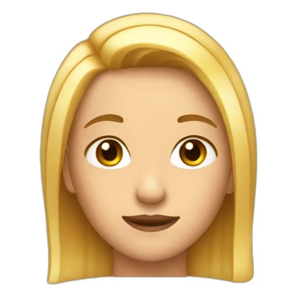 side parted hair sticker