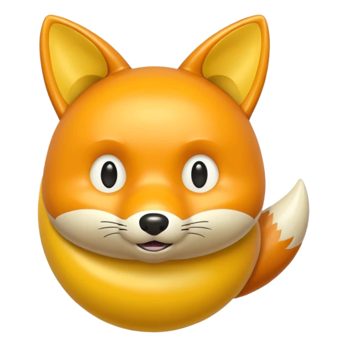 The Fox and The Hopper Ball Yellow Toy sticker