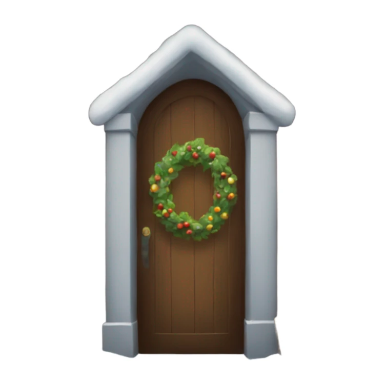christmas door  sticker