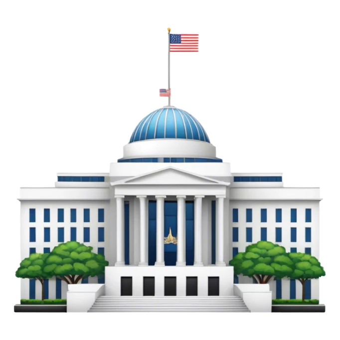 US Embassy building png.  looks realistic sticker