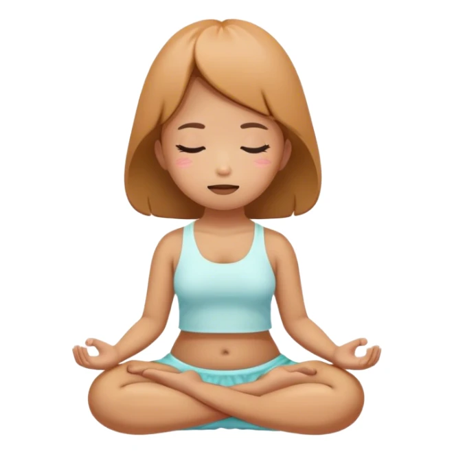 meditater kawaii potato girl sticker