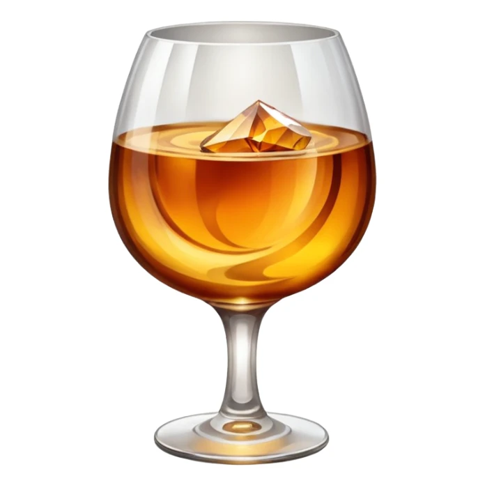 glass of brendy sticker