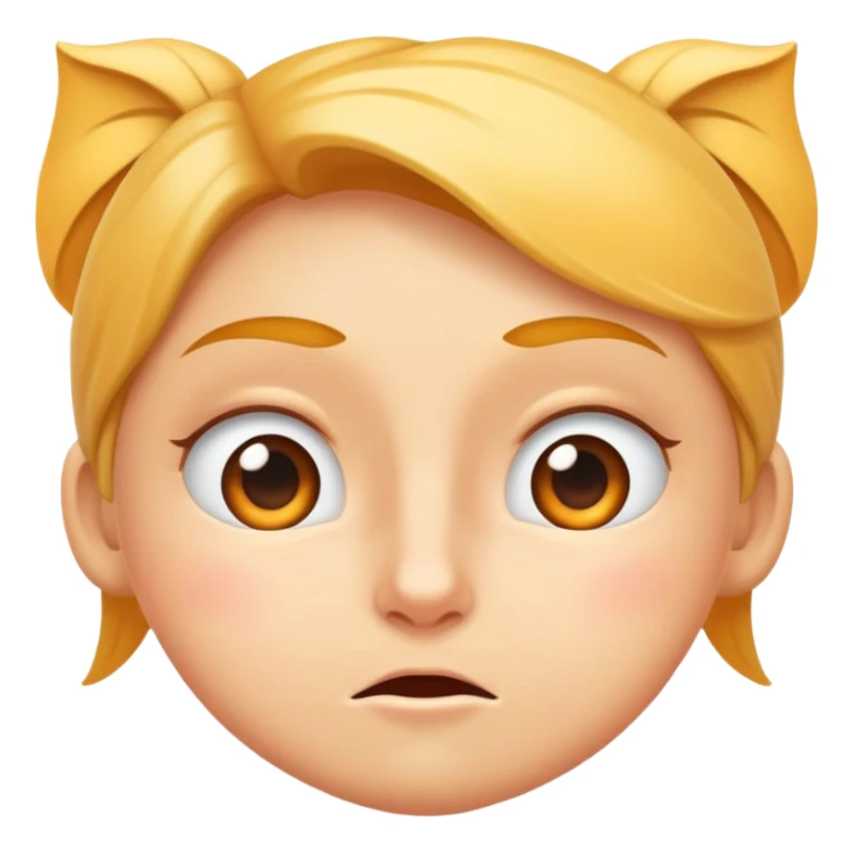 Crea una cara de atrevido con cara de nervios.  sticker