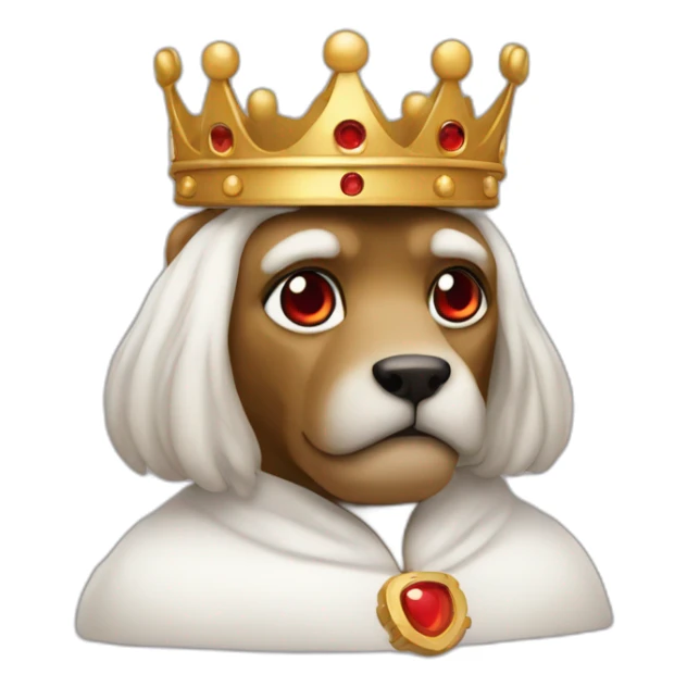 Eskelton wearing a crown with red eyes sticker