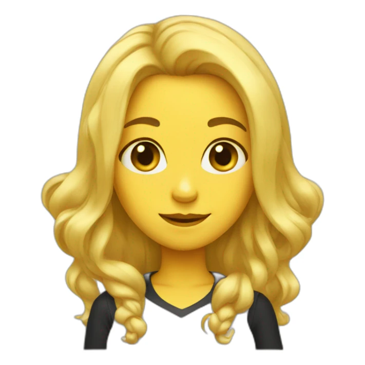 Bee girl blonde sticker