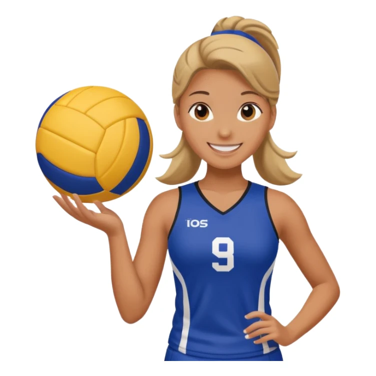 Volleyball girl sticker