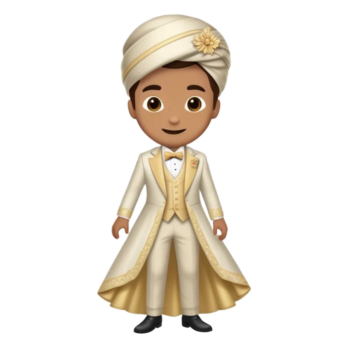 Person in fancy outfit with mischievous grin sneaking into a wedding ceremony sticker