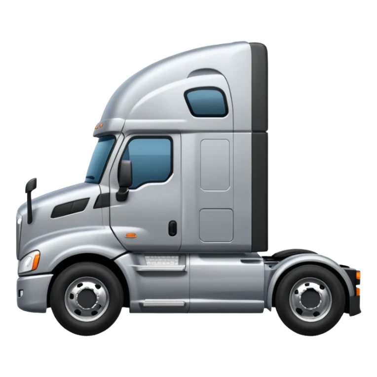 A cascadia semi truck seen from the side sticker