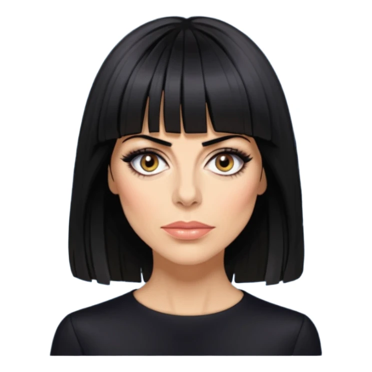 claudia winkleman lots of fringe sticker