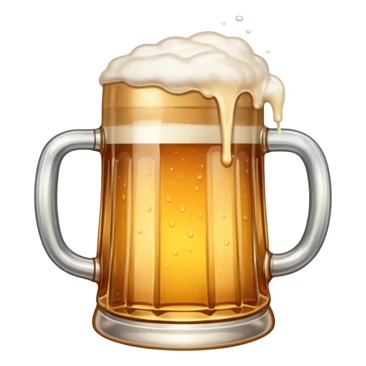 A wobbly tankard overflowing with beer sticker
