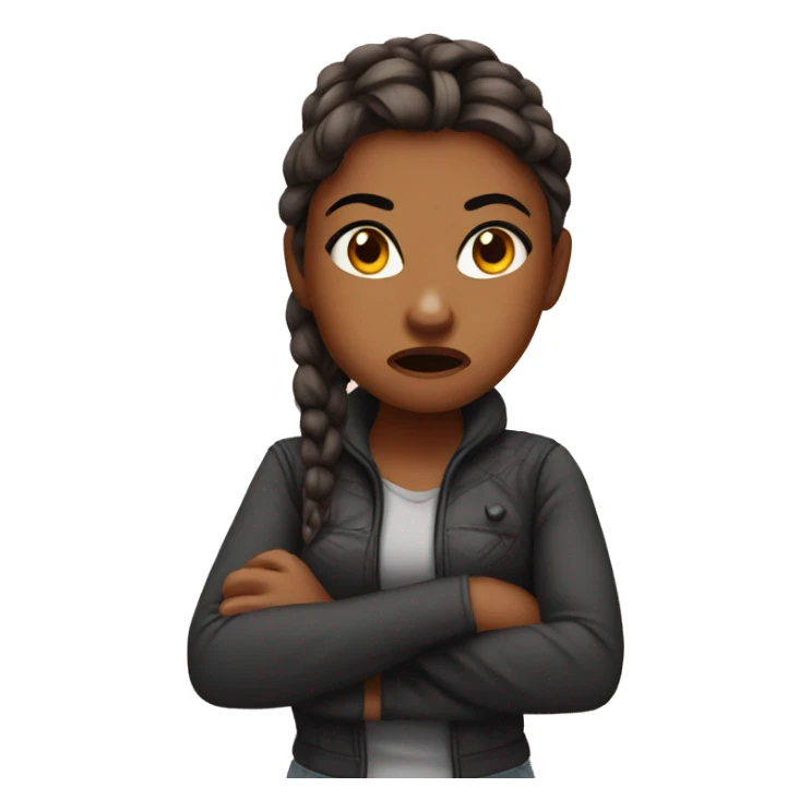 aggressive girl sticker