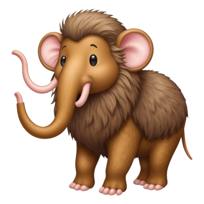 Wooly mouse riding in a wooly mammoth sticker