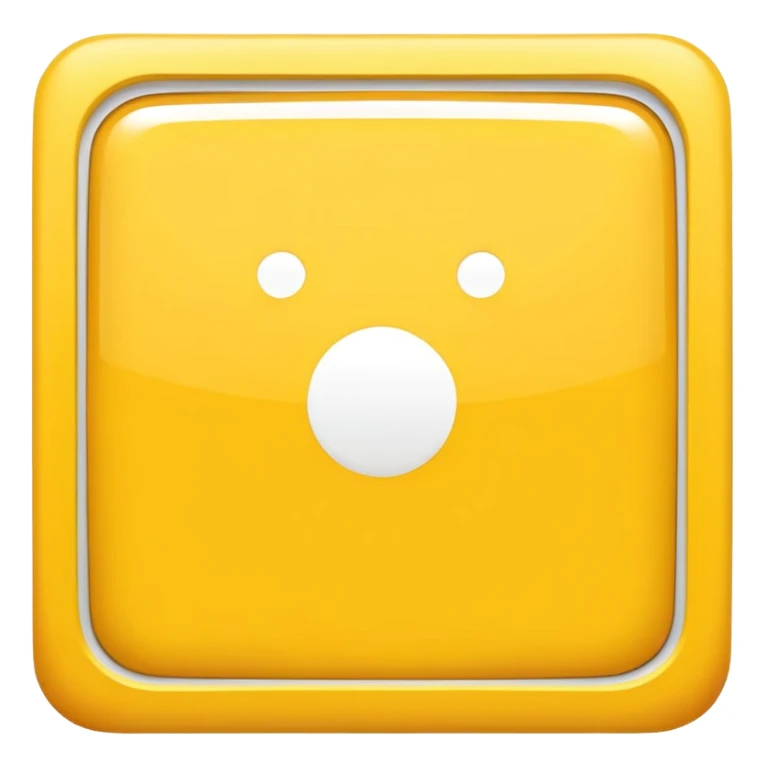 yellow square with a white dash in the middle sticker