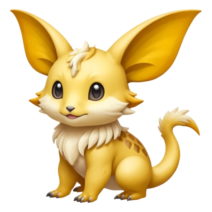 White soft natural realistic romantic vintage antique divine beautiful elegant pretty precious cute young youthful  Fakémon-Pokémon-hybrid-creature sticker