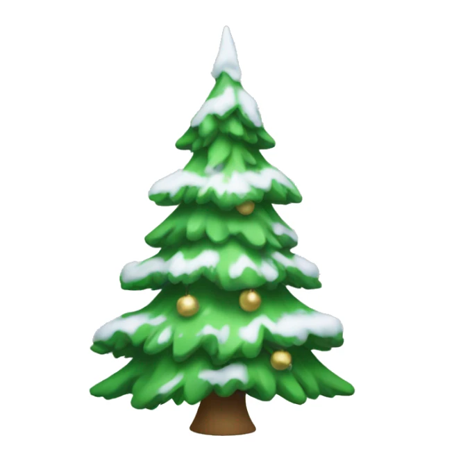 Snowy Christmas tree  sticker