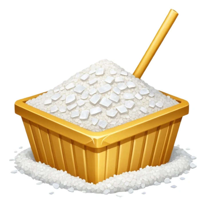Straw and a pile of salt  sticker