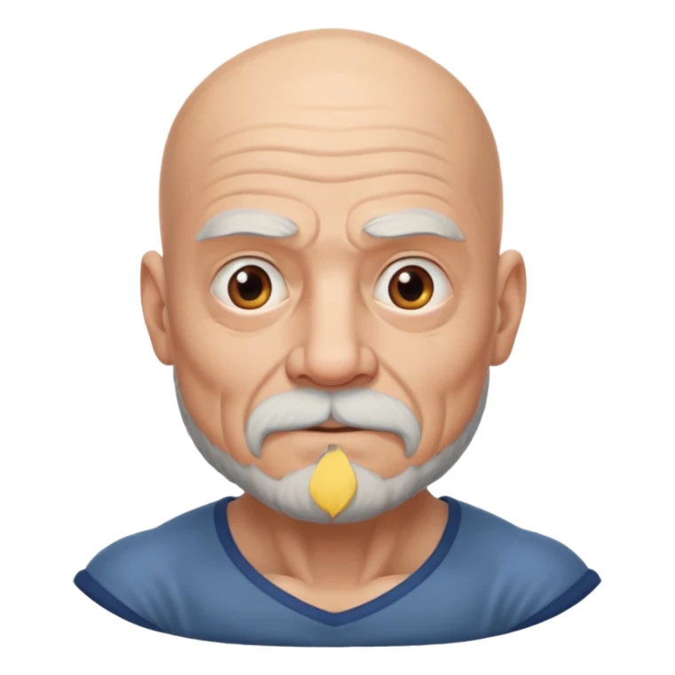 Bald old guy with musclrs sticker