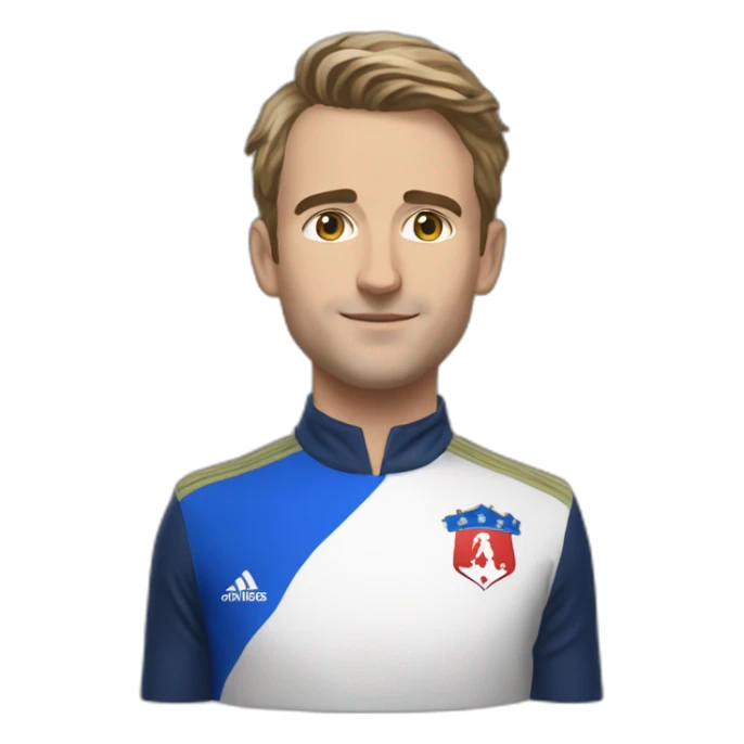 Antoine dupont équipe de France en hyper realiste sticker