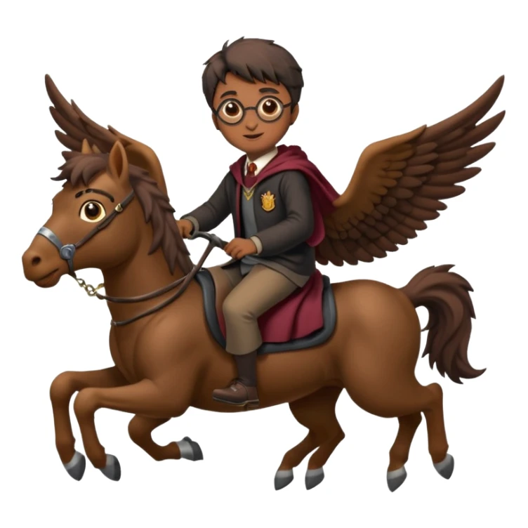 hippogriff and harry potter sticker