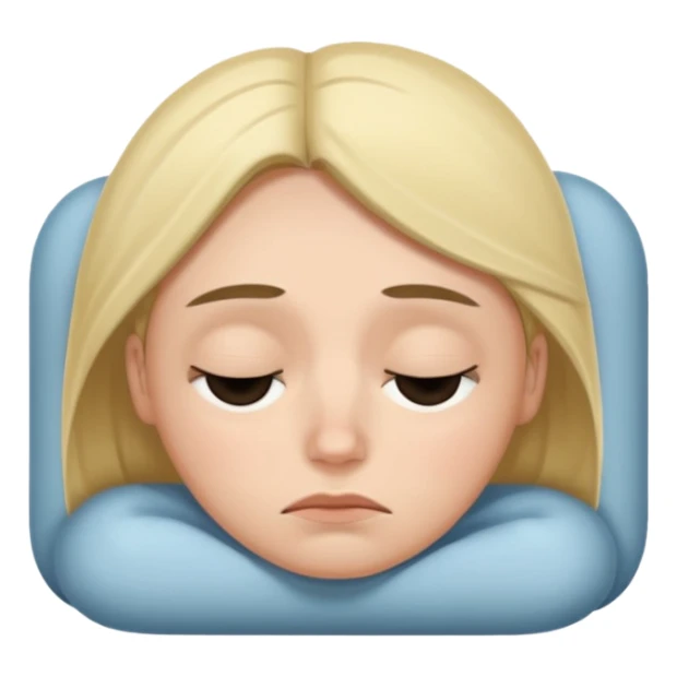 a sleepy and tired person sticker