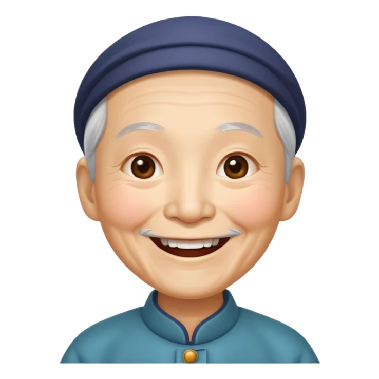 old chinese showing Joy - feeling of great happiness and pleasure sticker