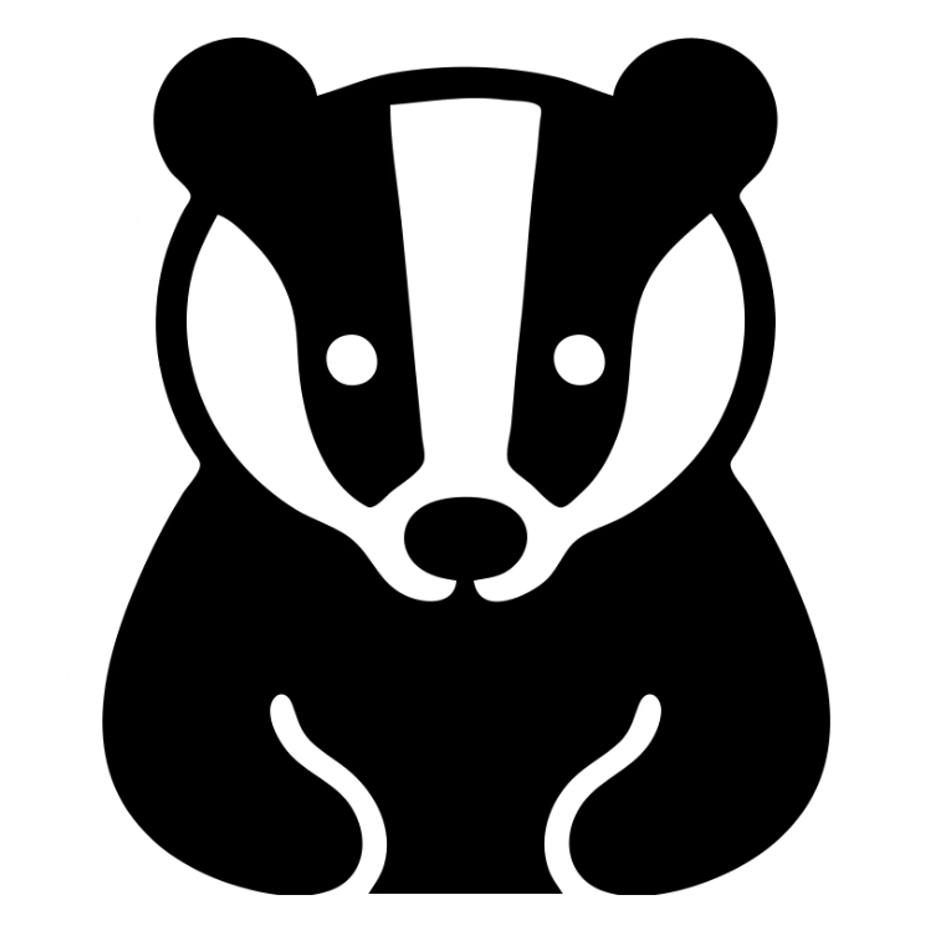 A sweet badger sticker