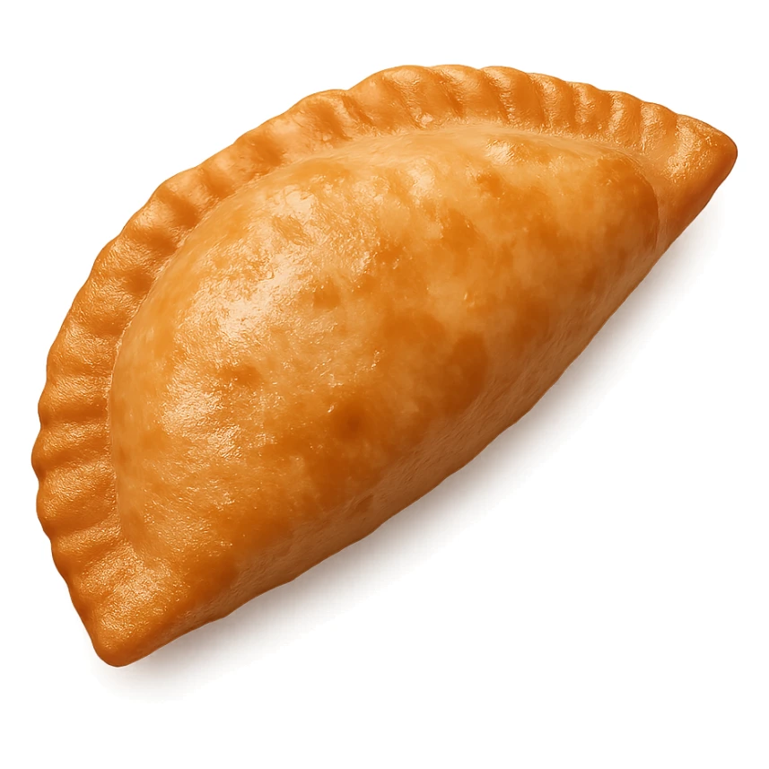 fried pastry, realistic, slightly oily sheen, soft shadows, icon format sticker