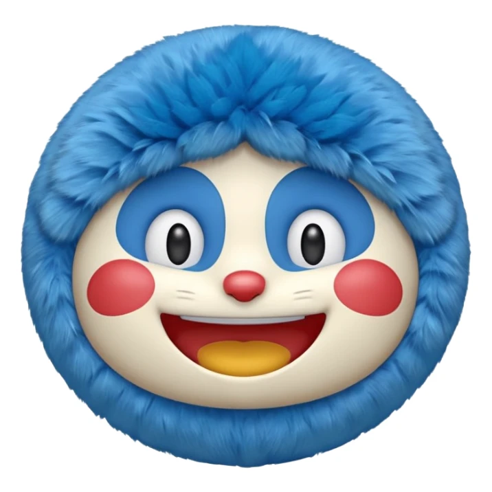 Make the emojis of doraemon cartoon sticker