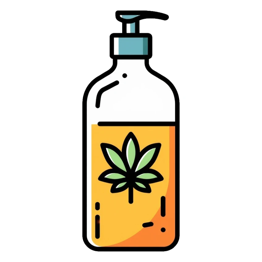 crossed out toxic chemical bottle with leaf alternative sticker