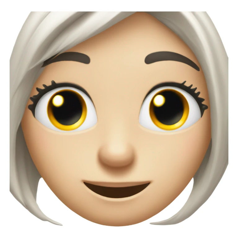 A pair of eyes blinking in joy sticker