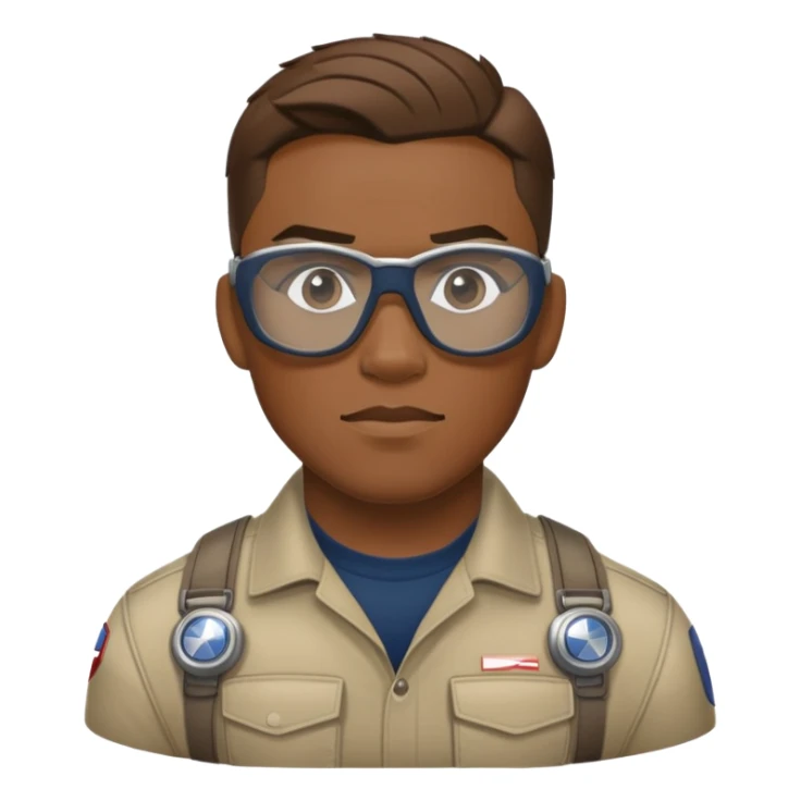 sam wilson wear safety glasses from  from captain america: civil war sticker
