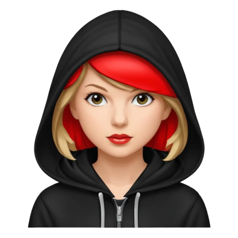 taylor swift wears black hoodie sticker