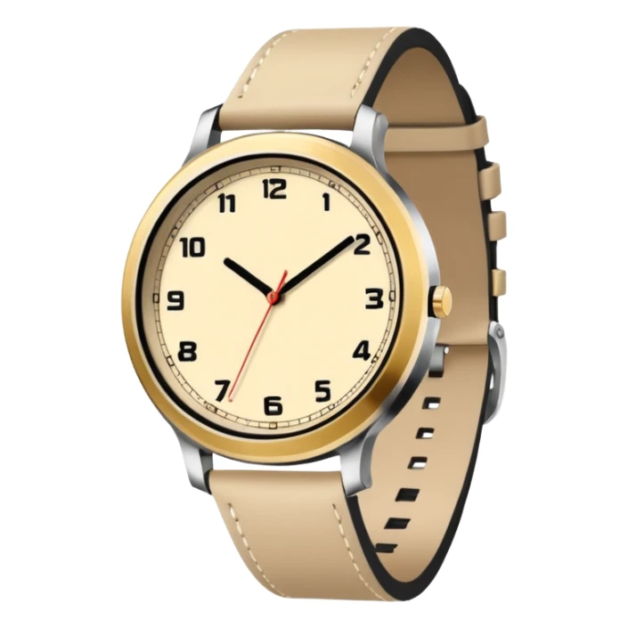 Reloj Tiene que ser estructurado, elegante y atemporal. Nada exagerado. Colores neutros (negro, beige, dorado). Que se vea caro aunque no lo sea. Minimal pero con presencia silenciosa. sticker