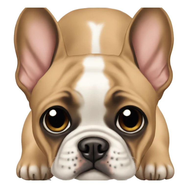 Tan and black French Bulldog sticker