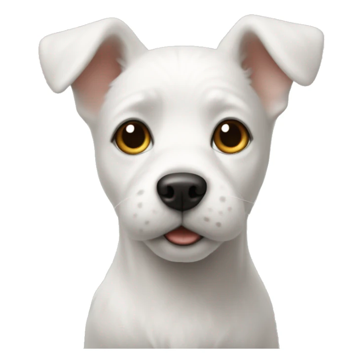 A white Little dog sticker