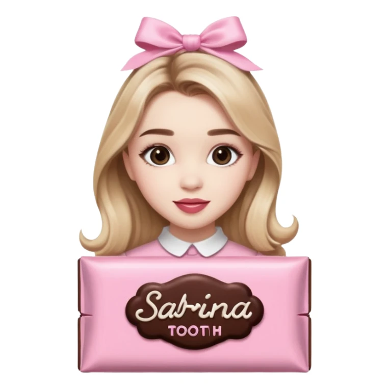 Sabrina carpenter sweet tooth perfume (shaped liked a light pink chocolate bar)  sticker