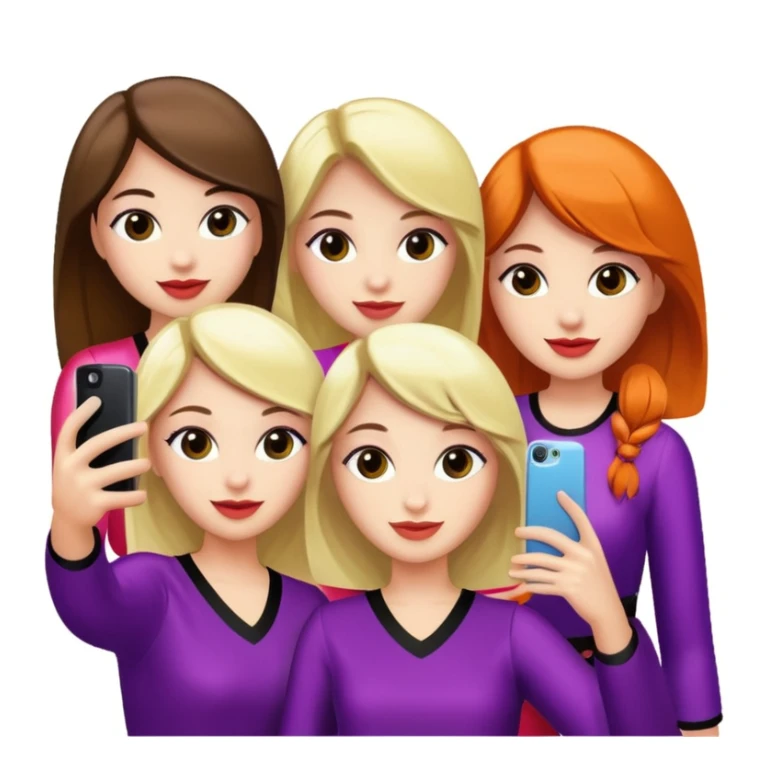 girls taking selfie in club sticker