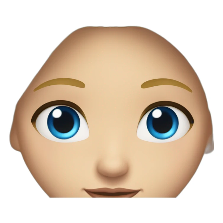 Una princesa rubia ojos azules y pelo largo  sticker