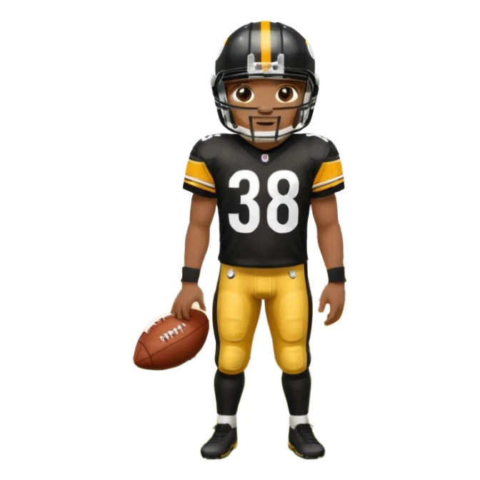 Steelers football team sticker