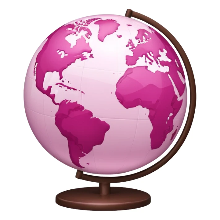 mix light pink dark pink and white girly globe with WWW in big letters under it.
It looks like an internet bar icon. sticker