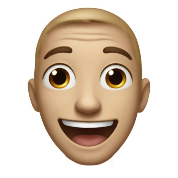 Heart eyes with laughing sticker