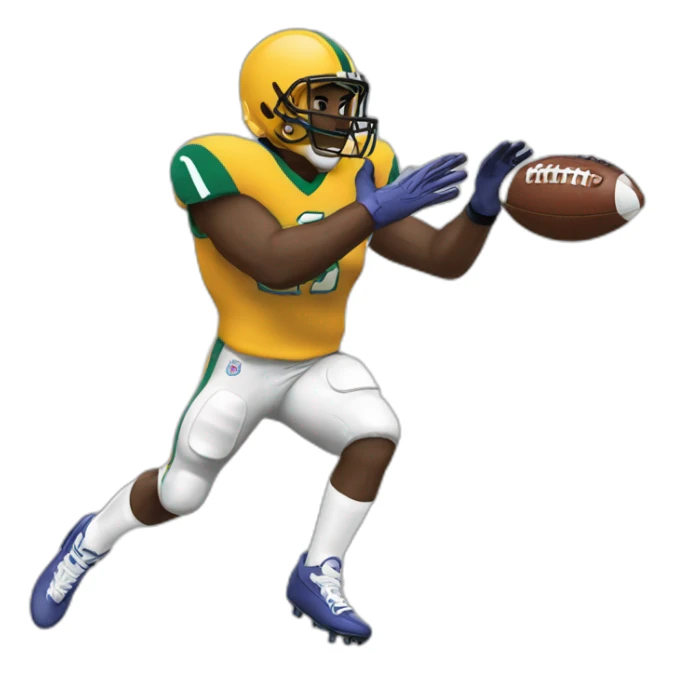 football player shooting the ball sticker