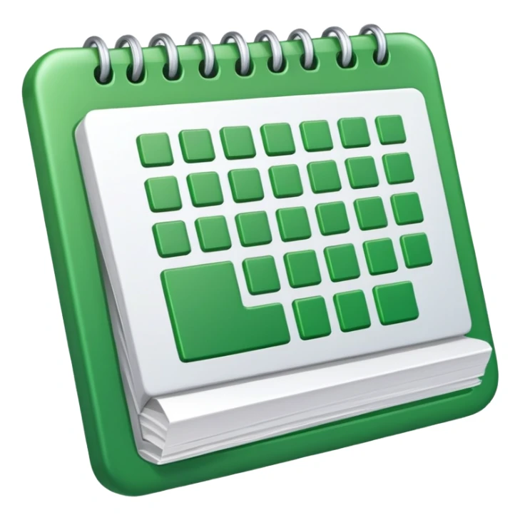 hoja de cálculo verde sticker