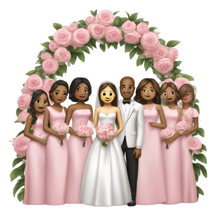 Pink western Vegas wedding sticker