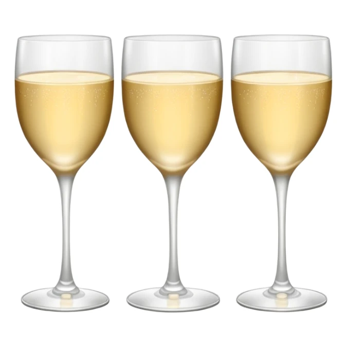 three tier tower of champagne coup glasses sticker