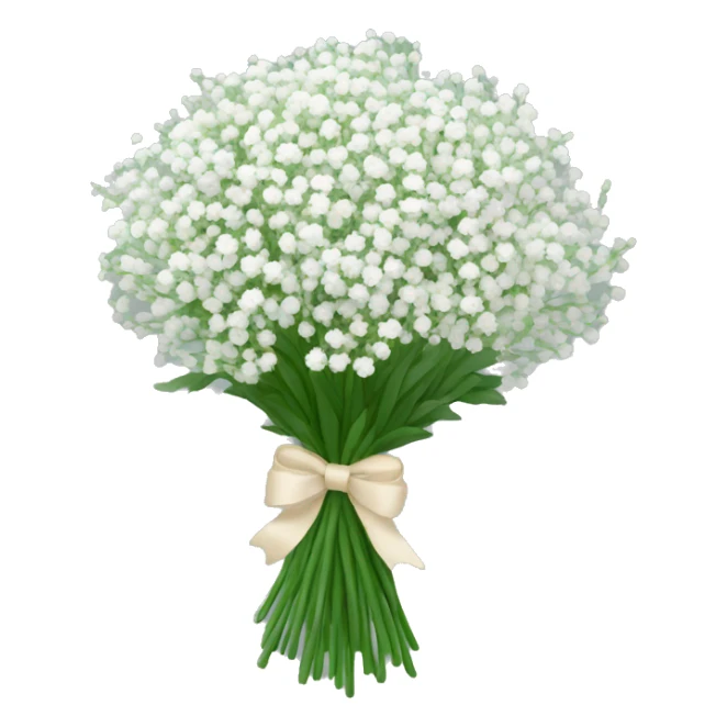bouquet of baby’s breath sticker