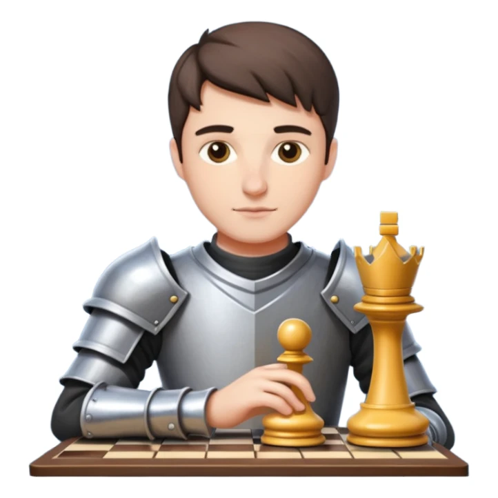 Chess Player holding a knight piece,Chess club. sticker