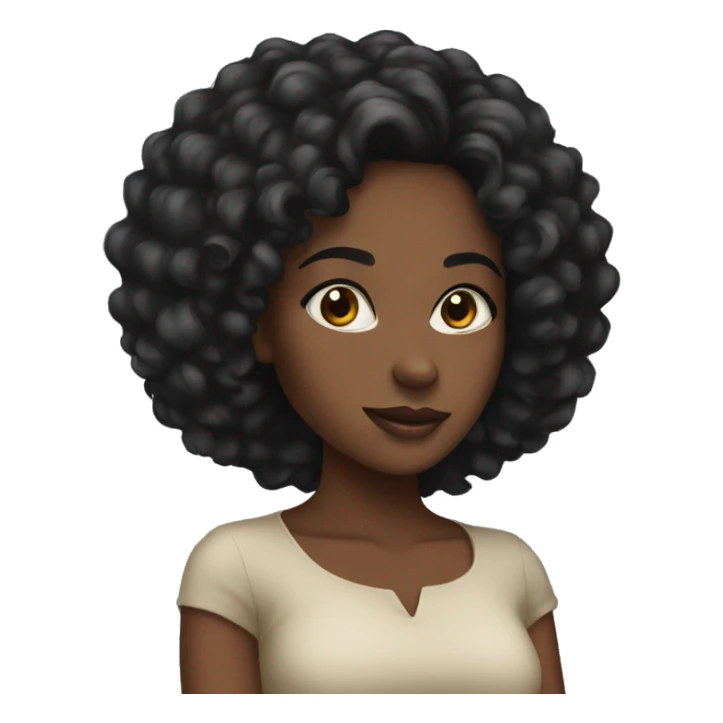 Beautiful black girl  sticker